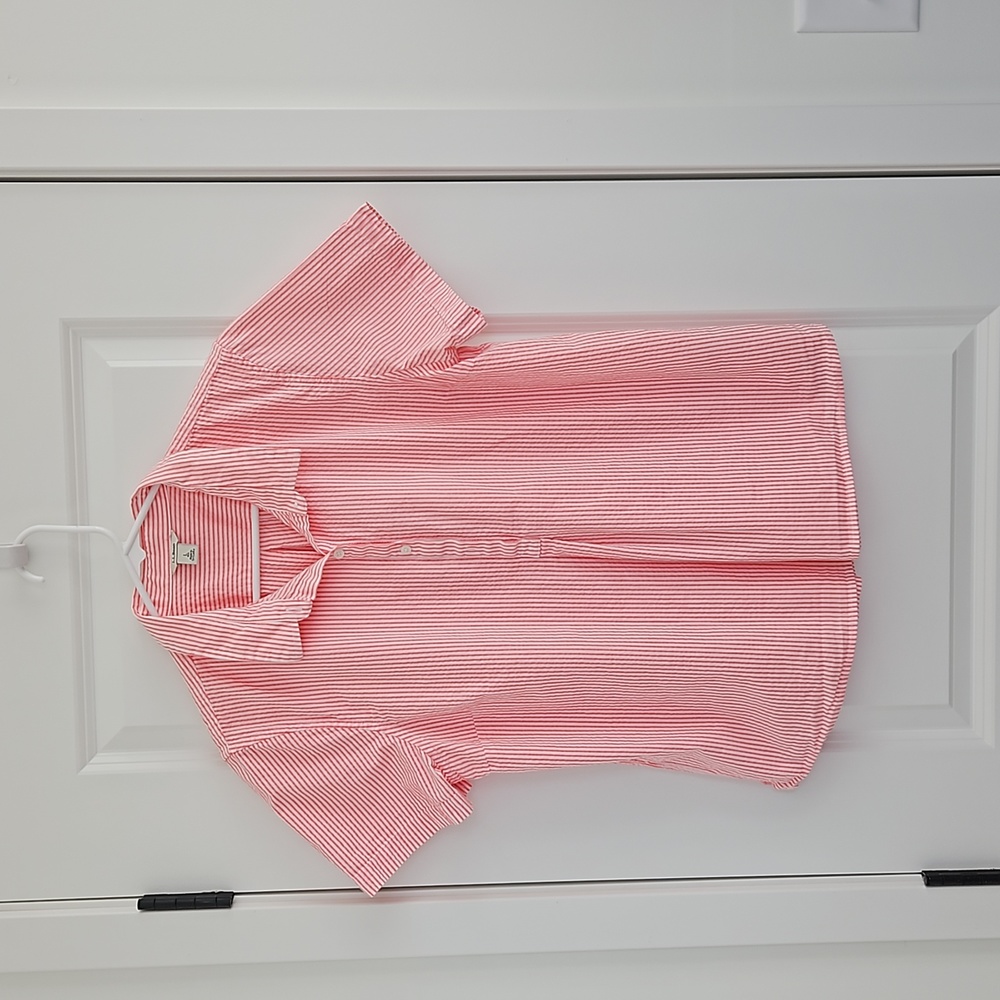 L.L.Bean Vacationland Seersucker Shirt
